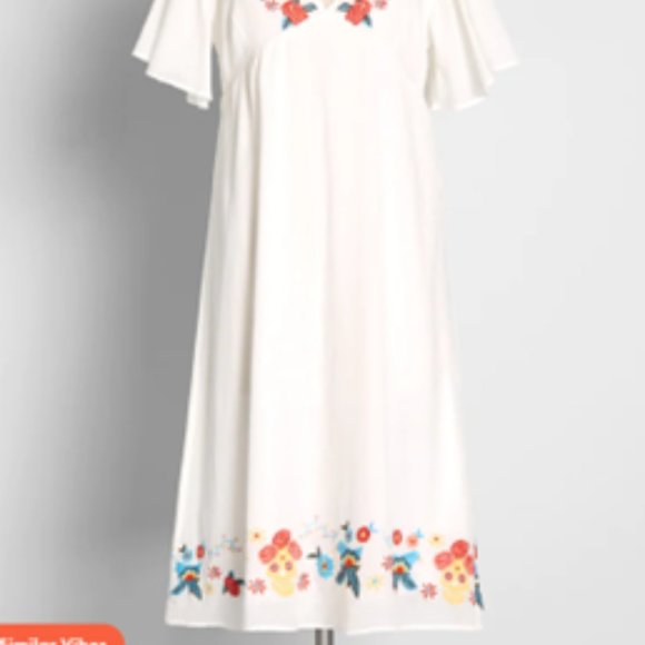 Modcloth Embroidered Skull Dress - Picture 6 of 7